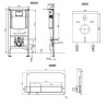 VILLEROY & BOCH Architecturapredstenový set ViConnect, WC misa DirectFlush, sedátko SoftClosing, tlačítko E200 biele 4694HR01SE