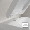 VILLEROY & BOCH Architectura predstenový set ViConnect, WC misa DirectFlush, sedátko SoftClosing, tlačítko čierne 4694HR01SET3