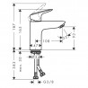 Hansgrohe Logis SET 3v1 sada pre vaňu a umývadlo chróm, 71400000+26694400+71077000