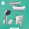 Hansgrohe VERNIS Shape sprchový systém s hlavovou a ručnou sprchou PULSIFY 3jet EcoSmart, chróm, 71468000SET1SPR