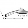 Hansgrohe Croma 100 ručná sprcha Mono 1jet EcoSmart úsporná chróm, 28583000