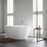 Duravit D-NEO 160 x 75 cm vaňa do priestoru, minerálny kameň DuraSolid A, s prepadom, biela 700477000000000