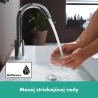 HANSGROHE Pulsify E ručná sprcha tyčová 100 1jet EcoSmart chróm 24320000