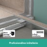 Hansgrohe RainDrain Compact sprchový žľab 100 cm s roštom na vloženie dlažby, 56183000