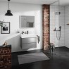 Hansgrohe Xevolos E skrinka pod umývadlo 780 x 475 mm s 2 zásuvkami, bridlicová matná sivá, 54180770