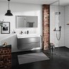 Hansgrohe Xevolos E skrinka pod umývadlo 1180 x 475 mm s 2 zásuvkami, bridlicová matná sivá, 54186770