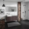 Hansgrohe Xevolos E skrinka pod umývadlo 1370 x 550 mm so 4 zásuvkami pre umývadlá na dosku vľavo, bridlicová matná sivá, 54238