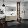 Hansgrohe Xevolos E skrinka pod umývadlo 1370 x 550 mm so 4 zásuvkami pre umývadlá na dosku vpravo, pieskovo béžová matná, 5424