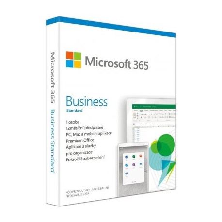 Microsoft 365 Business Standard P6 Mac/Win, 1 rok, SK