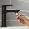 Hansgrohe Rebris E umývadlová batéria 110, CoolStart, matná čierna 72560670