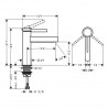 Hansgrohe Finoris umývadlová batéria 110 s výpusťou Push-Open chróm, EcoSmart 76023000