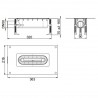 Aco ShowerDrain S+ vpust nízka k sprchovému profilu 800 až 1200, H70mm, s izolačným pásom