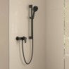 Hansgrohe Vernis Blend SET 2v1 set sprchový Pulsify s nástennou s tyčou 65cm 24161670 a batériou 71640670, matná čierna 433911