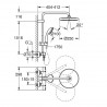 GROHE Vitalio Start systém sprchový s termostatom matná čierna 266772430