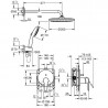 GROHE Start Vitalio QF set sprchový podomietkový s hlavovou a ručnou sprchou 2jet chróm 25292000