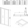 RAVAK Blix sprchové dvere zalamovacie BLDZ2-70, 67-71x190 cm, lesklý hliník, sklo Transparent, X01H10C00Z1