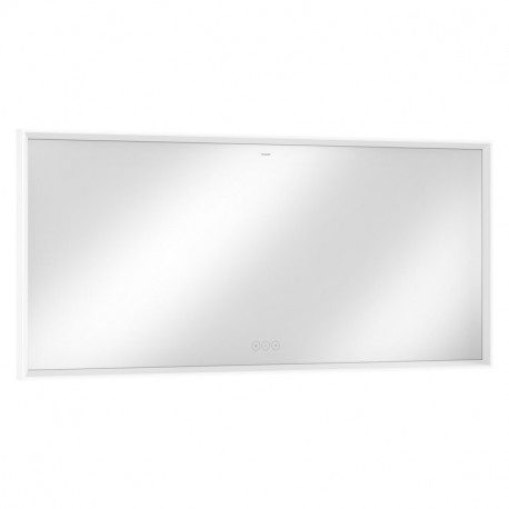 Hansgrohe Xarita E zrkadlo s LED osvetlením 1600 x 50 mm s dotykovým čidlom, matná biela, 54983700