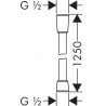 Hansgrohe sprchová hadica Isiflex 125 cm s klznou koncovkou proti pretočeniu chróm 28272000