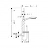 Hansgrohe Raindance Select S sprchový set 150 3jet so sprchovou tyčou 0,65m a mydelničkou chróm, 27802000