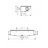 Hansgrohe Ecostat Select termostatická sprchová batéria na stenu biela/chróm, 13161400