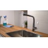 Hansgrohe Metris M71 drezová batéria 320 s otočným výtokom chróm 14822000