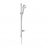 Hansgrohe Raindance Select E sprchový set 120 3jet EcoSmart 9 l/min tyč 90cm úsporná verzia biela/chróm 26623400