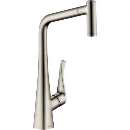 Hansgrohe Metris M71 drezová batéria 320 s vyťahovacou sprškou 2jet vzhľad nerez14820800