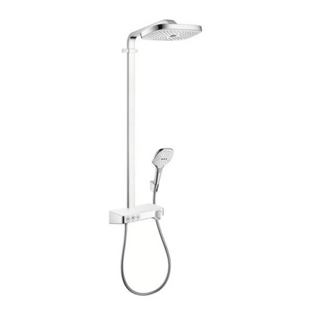 Hansgrohe Raindance Select E sprchový systém Showerpipe 300 2jet s termostatom ShowerTabelet 300 biela/chróm 27127400