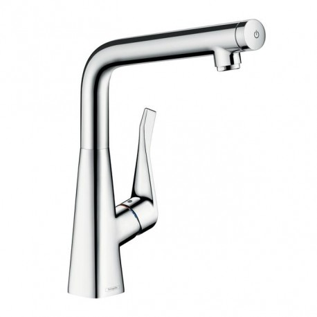 Hansgrohe Metris Select M71 drezová batéria 320 vzhľad nerez s tlačítkom Select 14883800