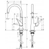 Hansgrohe Talis M51 páková drezová batéria 260 1jet chróm 72810000