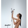 Hansgrohe Croma Select S sprchový set s termostatom Ecostat Comfort a tyčou 0,9m biela/chróm 27014400