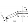 Hansgrohe Crometta ručná sprcha 1jet biela/chróm 26331400