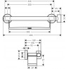 Hansgrohe Raindance madlo Comfort s poličkou a držiakom chróm 26328400