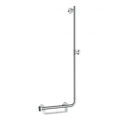 Hansgrohe Unica - Sprchová tyč 1100 mm, pravá, biela/chróm 26404400