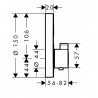 Hansgrohe ShowerSelect termostatická batéria S pre 1 spotrebič pod omietku chróm, 15744000