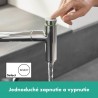 Hansgrohe Metris Select M71 drezová batéria 320 s vyťahovacím výtokom chróm s tlačítkom Select 14884000