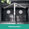 Hansgrohe Metris Select M71 drezová batéria 320 s vyťahovacím výtokom chróm s tlačítkom Select 14884000