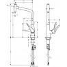 Hansgrohe Metris Select M71 drezová batéria 320 s vyťahovacím výtokom chróm s tlačítkom Select 14884000