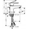 Hansgrohe Talis E páková umývadlová bateria 80 s výpusťou s tiahlom chróm 71700000