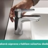 Hansgrohe Talis E umývadlová batéria 80 pre beztlakové ohrievače, s výpusťou s tiahlom chróm, 71707000