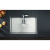 Hansgrohe Metris Select M71 drezová stojanková batéria 320 s vyťahovacím výtokom 1jet, sBox a tlačítkom Select chróm, 73803000