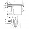 Hansgrohe Metropol páková umývadlová batéria pod omietku, vyloženie 225 mm, kartáčovaný bronz, 32526140