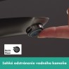 Hansgrohe Talis E páková umývadlová batéria 110 s výpusťou s tiahlom kartáčovaný čierny chróm 71710340