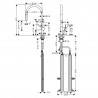 Hansgrohe Talis M54 drezová batéria 210 s vytahovacím výtokom 1jet, sBox, chróm, 72803000