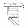 Hansgrohe WallStoris držiak toaletného papiera s poličkou matná čierna 27928670