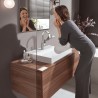 Hansgrohe Vivenis umývadlová batéria 210 s otočným výtokom s odtokovou súpravou s tiahlom chróm , 75030000