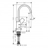 Hansgrohe Vivenis umývadlová batéria 210 s otočným výtokom, EcoSmart, matná biela, 75032700