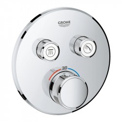 Grohe Grohtherm SmartControl termostatická batéria pod omietku, pre 2 spotrebiče, chróm, 29119000