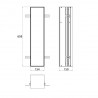 EMCO Asis Module Plus skrinka zabudovateľná 154 x 658 allumínium 975611007