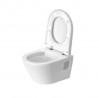 Duravit D-NEO závesná WC misa 37 x 48 cm Compact, Rimless, 2587090000 + WC sedátko SoftClose 0021690000, biela 45870900A1